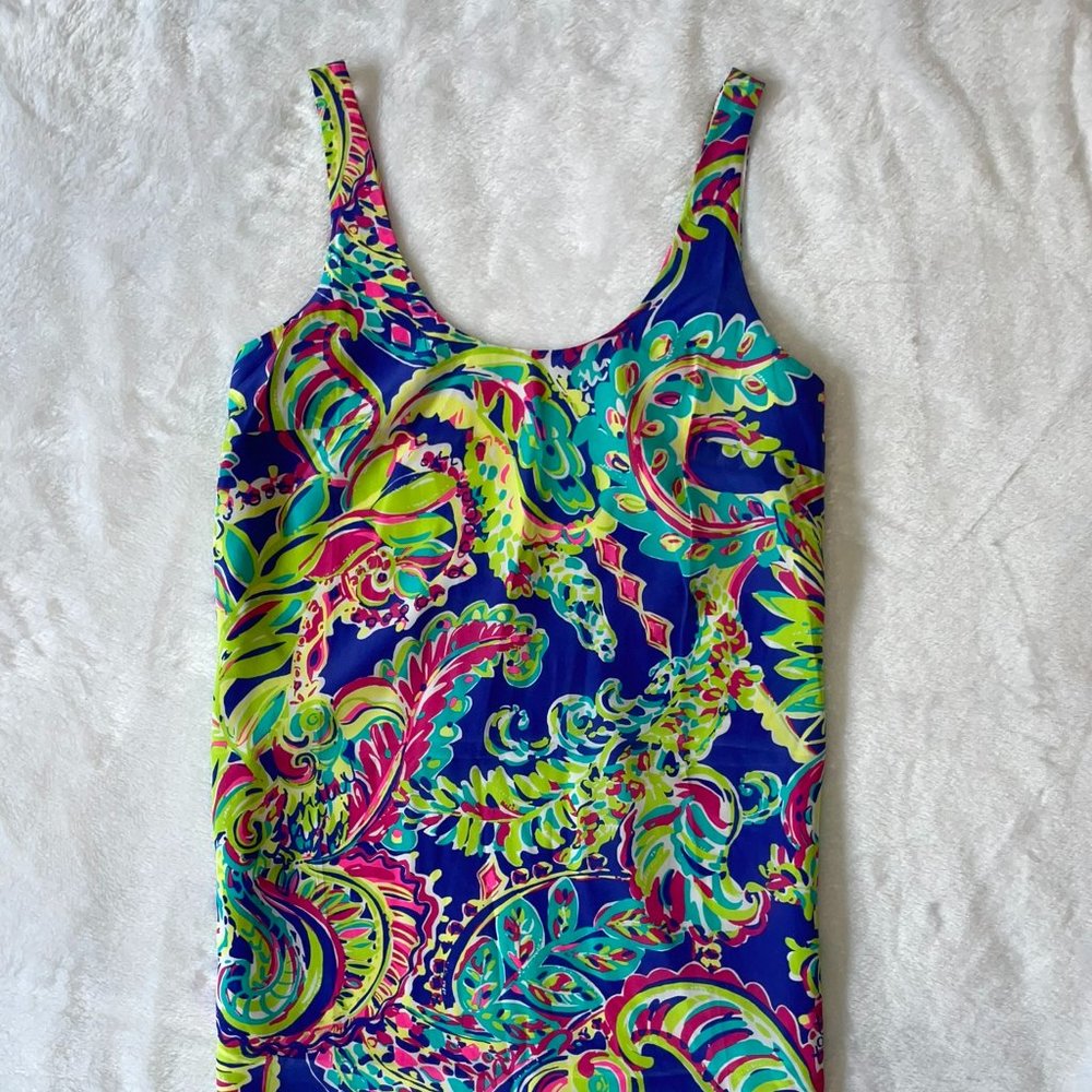 Lilly Pulitzer Bright Silk Tank Dress, size M
